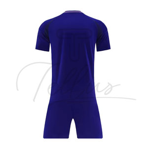 2026 High Quality Soccer Uniform Polyester Made Round Neck Soccer Jersey With Shorts Football Uniform With Customized Team <b>Name</b> - Product Image 4