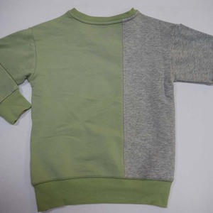 Sudadera Unisex con Bloques de Color, Corte Regular, Tejido de Algodón, Cuello Redondo, Diseño Casual con Botones para Otoño - Product Image 3