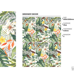 กระเบื้องพอร์ซเลนพื้นผิวกาวคุณภาพพรีเมียม ขนาด 600x1200 มม. รูปแบบใหญ่ สำหรับปูพื้นและผนัง ใช้ในงานตกแต่งภายใน - Product Image 1