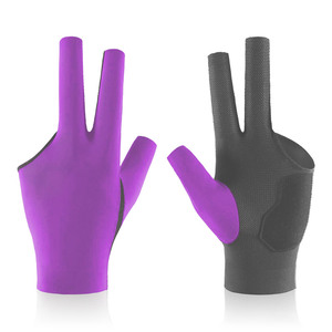 Guantes de Billar y Snooker Modelo 008, Abiertos, de Tres Dedos, Resistentes, Deportivos, de Poliéster Transpirable, Unisex - Product Image 1