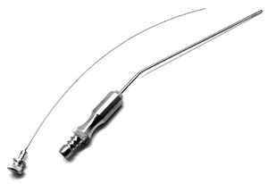 Tubes d'aspiration Frazier en acier inoxydable, instruments médicaux ORL et de neurochirurgie, canules ventilées Frazier angulaires, approuvées ISO - Product Image 3