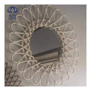 Espejo de Ratán 2026 de Calidad Confiable, Decoración de Pared Hecha a Mano, Refleja Más Luz y Mejora la Decoración Interior del Dormitorio - Product Image 4