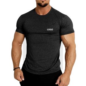 T-shirt de compression athlétique pour homme, séchage rapide, respirant, anti-UV, pour la gym, la course, le fitness, l'entraînement, manches longues, col rond, haut de sport - Product Image 2
