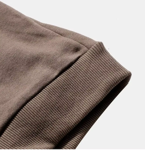 Sweat-shirt à capuche surdimensionné pour homme avec poche, en tissu polaire écologique polyester/coton, motif lettres, pour tenue décontractée d'automne - Product Image 4