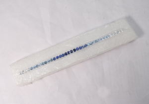 Ensemble de pierres précieuses saphir bleu multi-couleurs créées en laboratoire : taille brillant rond pour la fabrication de bijoux - Product Image 5