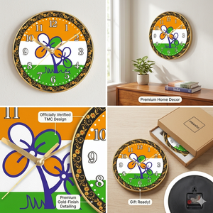 นาฬิกาแขวนผนังพิมพ์ลายเฉพาะบุคคลระดับพรีเมียม ลายผู้นำทางการเมือง สำหรับวันแม่และวันพ่อ - Product Image 3