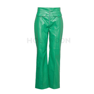 Trendy Women Leather <b>Pants</b>-Winter Streetwear Style Lightweight & Waterproof Casual Premium Fashion for Weekend & Travel Wear - Product Image 2