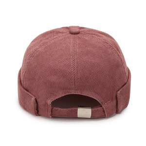 Docker <b>Cap</b> Autumn Winter Corduroy <b>Brimless</b> <b>Cap</b> Rolled Cuff Retro Fashion <b>Brimless</b> Hat Custom Hip Hop Melon Skull <b>Cap</b> - Product Image 2