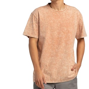 เสื้อยืดคอตตอนหนาน้ำหนักมาก สไตล์วินเทจฟอกสี ทรงโอเวอร์ไซส์ ไหล่ตก แนวสตรีทแวร์ สำหรับแฟชั่นลำลองในเมือง - Product Image 4
