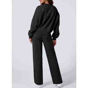 Conjunto Deportivo Informal de Dos Piezas para Mujer, Sudadera y Pantalones Deportivos - Product Image 4