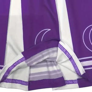 Uniformes de Porristas con Logotipo Personalizado, Top Blanco sin Mangas de Spandex, Pantalones Cortos, Nuevo Estilo, Práctica Escolar, Servicio OEM - Product Image 5