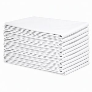 Lintless Crystal Stemware Polishing Flour Sack Towels 70x70cm Pure White Cotton Dish Drying Cloth For Fine Dining Wine <b>Bar</b> - Product Image 1