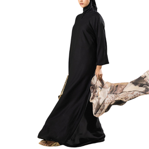 Abaya Maxi de Color Sólido, Diseño Único, Alto Rendimiento, Precio Razonable, para Mujeres Adultas, Calidad Superior, Sin Costuras - Product Image 6