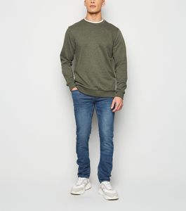 Jean en denim pour homme grande taille, coupe droite mi-ajustée, délavé personnalisé, style vintage Monkey, plus doux avec élasthanne, orné de strass, vente en gros - Product Image 2