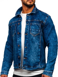 Chaquetas vaqueras de alta calidad para hombre, diseño clásico, ropa de calle informal para exteriores, Chaquetas vaqueras de moda - Product Image 4
