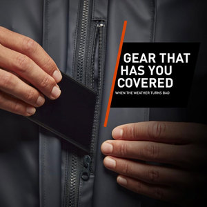 Vestes de pluie pour hommes, veste imperméable pour hommes, tissu extensible, coupe-vent, pliable, capuche, léger, respirant, imperméable d'extérieur - Product Image 4