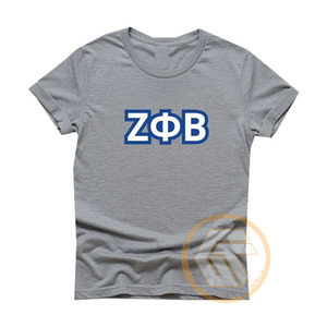 Camiseta Casual Transpirable de Alta Calidad de Algodón y Poliéster Personalizada al por Mayor de Zeta Phi Beta, Ropa de Sororidad Fina para Mujer - Product Image 4