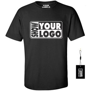 Les étiquettes intérieures gratuites et vos cartes de logo offrent un t-shirt personnalisé en coton pour hommes impression de t-shirts vierges t-shirts de base pour hommes - Product Image 2