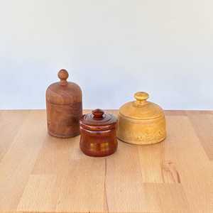 Wooden <b>Storage</b> <b>Jar</b> & Container 250ml Eco-Friendly Durable Multifunction Spice Tea & Coffee <b>Jar</b> <b>for</b> <b>Kitchen</b> Use - Product Image 1