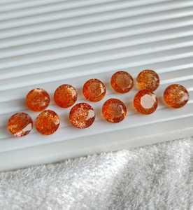 Pierres précieuses naturelles de 8 mm en pierre de soleil, facettées, rondes et calibrées – Achetez maintenant en gros des pierres brutes pour la fabrication de bijoux – Fournisseur en ligne pour revendeurs - Product Image 2
