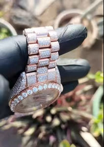 Reloj de Pulsera de Cuarzo Ultra Lujoso para Hombre con Diamante Moissanite, para Negocios, Fiestas, Bodas y Regalos Premium - Product Image 5