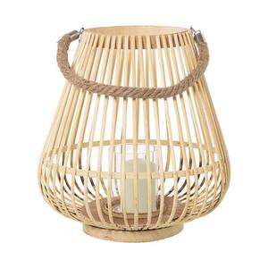 Farol Redondo de Ratán para Decoración del Hogar con Asas para Velas, Diseño Ecológico de Bambú, Hecho en Vietnam - Product Image 2