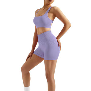 Shorts et haut de yoga pour femmes de qualité supérieure, matière respirante, douce et confortable pour le yoga en plein air - Product Image 6