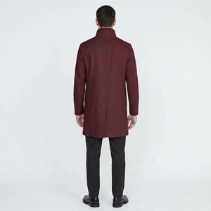Veste longue matelassée décontractée pour homme, manteau chaud d'hiver avec fermeture avant et poches latérales zippées - Product Image 3