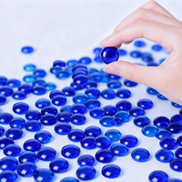 Pierres décoratives écologiques en pierre naturelle bleu foncé et verre pour foyers extérieurs, aménagement paysager et décoration intérieure