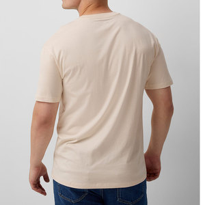 <b>MEN</b> WOMEN 100% Cotton <b>Half</b> <b>Sleeves</b> Round Neck Peach Breathable Quick Dry Casual Outdoor T-Shirt - Product Image 6