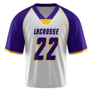 Conjunto de camiseta y pantalones cortos de lacrosse personalizados, impresión por sublimación, fabricante OEM, proveedor mayorista de marca privada - Product Image 2