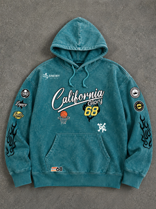 SINEWY SPORTS Precio al por Mayor |   Sudadera con Capucha Personalizada para Hombre, Estilo Urbano, Oversize, de Algodón Tejido, con Estampado y Bolsillo Frontal, Ropa Deportiva - Product Image 1