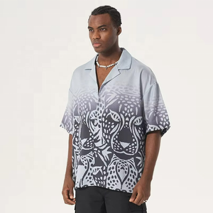 Custom <b>Men's</b> Hawaii <b>Shirts</b> <b>Beach</b> Casual Hawaiian Sublimation Print Vacation Breathable Knitted XL for Summer <b>Beach</b> Vacations - Product Image 6