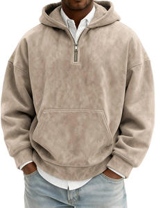 Sweat à capuche zippé vintage délavé à l'acide pour homme, pull molletonné oversize, streetwear d'hiver, tenue décontractée homme et femme DDP - Product Image 5