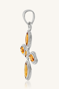 Pendentif Citrine en argent sterling 92,5 KLSP-50332 - Product Image 3