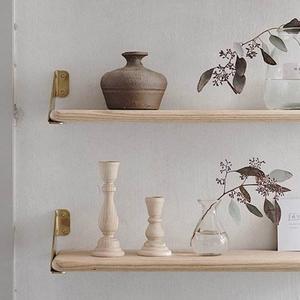 Portavelas de Madera Natural Ecológico para Decoración del Hogar, Estilo Clásico Vintage con Acabado Pulido para Decoración Interior de Ramadán - Product Image 2