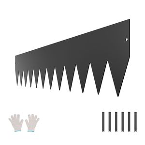 Set di 4 Bordure da Giardino in Acciaio Resistente alla Ruggine, 40 X 8, Flessibili, per Paesaggistica - Product Image 1