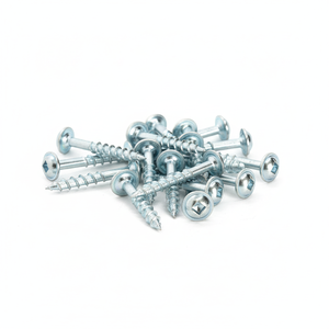 Vis autotaraudeuse PDC Modèle 8 CLASSE 4 à tête cylindrique, filetage grossier, métrique/pouce, pour bois, à entraînement Phillips/Pozi, nickelée/zinguée, en acier au carbone - Product Image 1