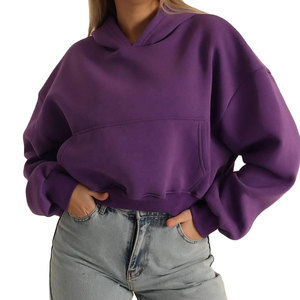 Sudadera con capucha pesada unisex personalizada de fábrica OEM, sudaderas de algodón personalizadas para mujer, sudaderas con capucha oversize de hombro caído - Product Image 1