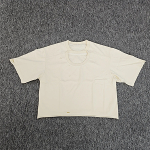 T-shirt en coton noir surdimensionné pour homme, manches courtes, col rond, décontracté, uni, jersey tricoté, coupe ajustée - Product Image 5