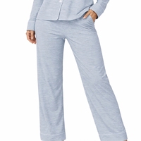 Ensemble de pyjama léger pour femmes, t-shirt à col rond, taille élastique, tissu doux et confortable pour toutes les saisons