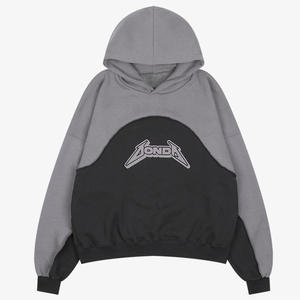 350 GSM Woolen Heavyweight Solid <b>Hoodies</b> <b>Plain</b> Embroidered Regular Fit Men's Sweatshirts Wholesale - Product Image 5