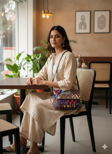Bolso Bandolera para Mujer con Diseño Tribal, Correa Ajustable, Tejido Ecológico, Suave y Duradero, para Uso Diario, Viajes y Casual - Product Image 2