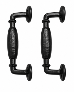 Modern European Black Wrought Iron <b>Door</b> <b>Pull</b> <b>Handle</b> Cast Iron Heavy Duty for Home Office - Product Image 5
