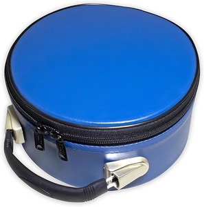Estuche de Cuero Premium para Gorra Masónica, Caja de Almacenamiento para Sombrero Masónico, Azul (Liso), Imitación Cuero - Product Image 1