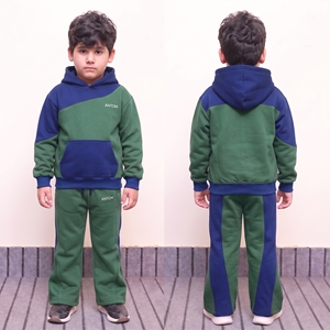 Conjuntos de Ropa Deportiva Casual con Capucha de Forro Polar para Bebés, 100% Algodón de Alta Calidad, Ropa de Invierno Cálida para Niños, Colores y Logotipo Personalizables - Product Image 4