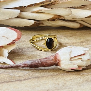 Unique Design Vintage Tiger Eye Brass <b>Ring</b> Gold Plated Bedded Tribal Handmade <b>Ring</b> <b>Statement</b> Trendy Wholesale <b>Ring</b> For Women - Product Image 3