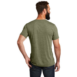 T-shirt en jersey 100% coton à manches courtes et col en V pour homme, coupe classique, vêtements décontractés - Product Image 5