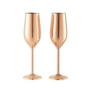 Gobelet à vin en acier inoxydable brossé durable, incassable, en métal argenté, fait main, design moderne, pour mariage - Product Image 3