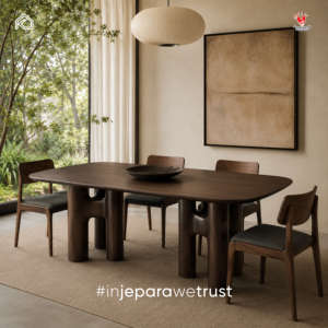 Exquisite Craftsmanship Luxury Elegant Modern Solid Teak Wood <b>Dining</b> <b>Table</b> for Villa Restaurant Home Outdoor Jepara Indonesia - Product Image 1
